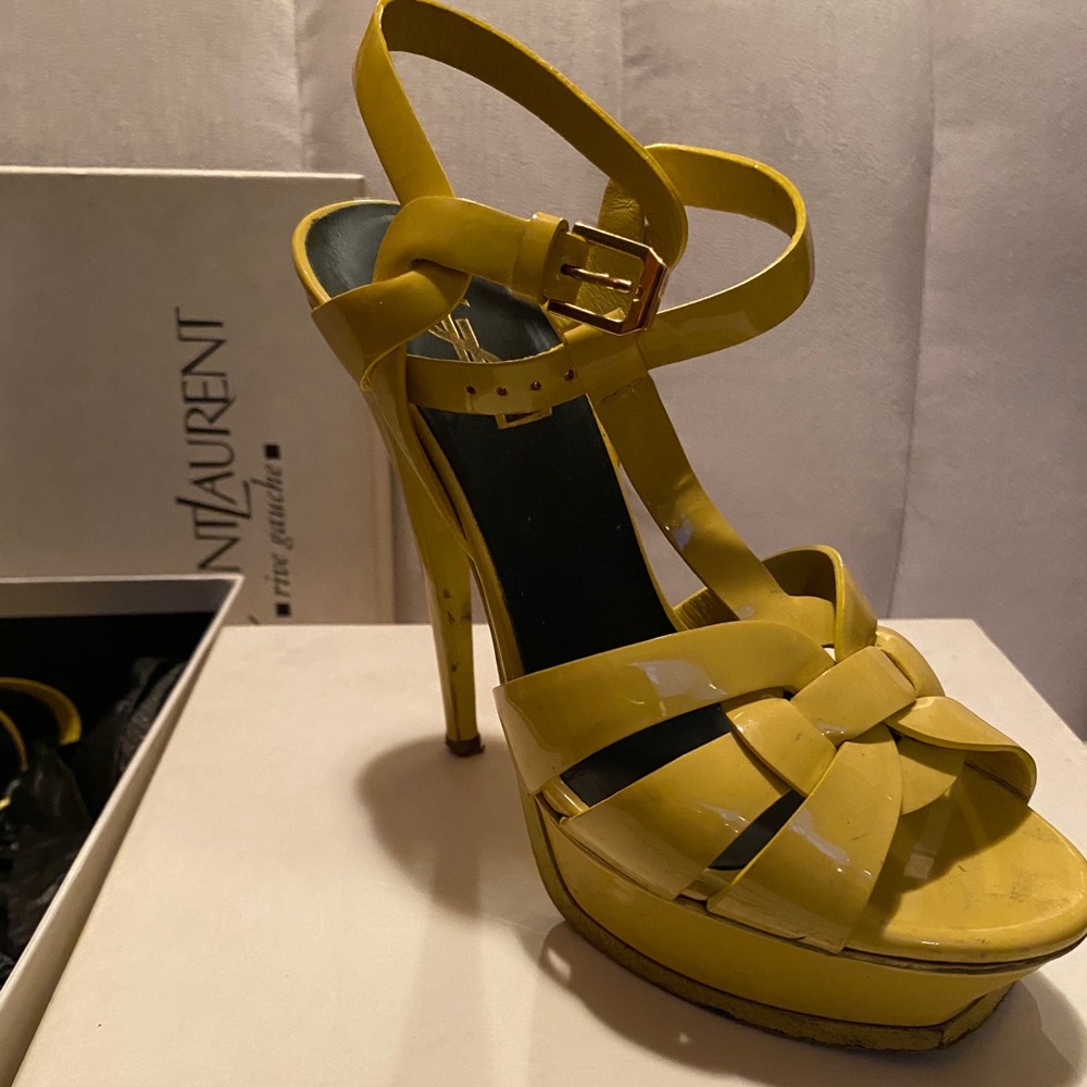 Ysl Tribute Patent Leather Heels - image 4